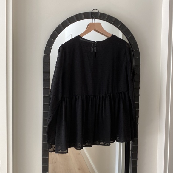 Black Peasant Blouse - Picture 5 of 5